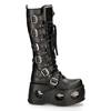 Laars, hoge schoen, High Boot M. 272-S2 zwart met zool met gaten- Rock, Metal Product image